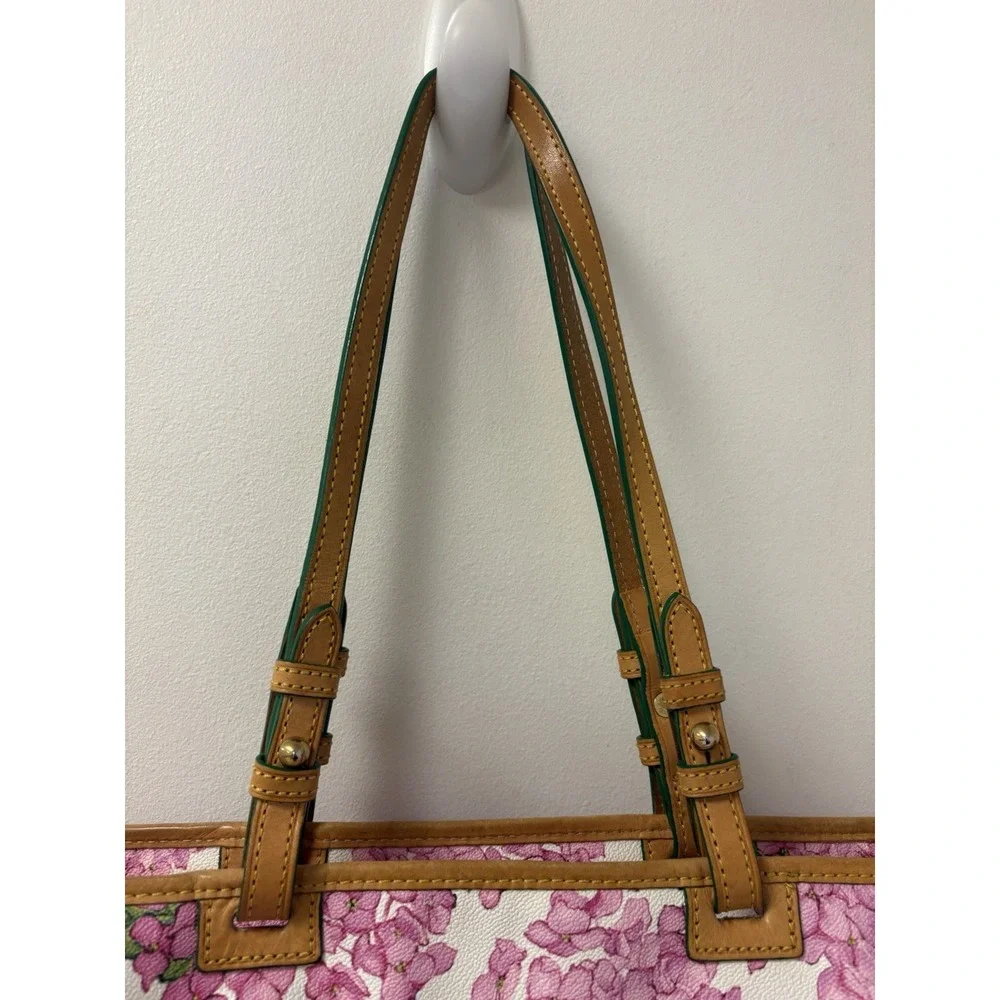 Dooney Bourke Pink Hydrangea Tote - Picture 5 of 12